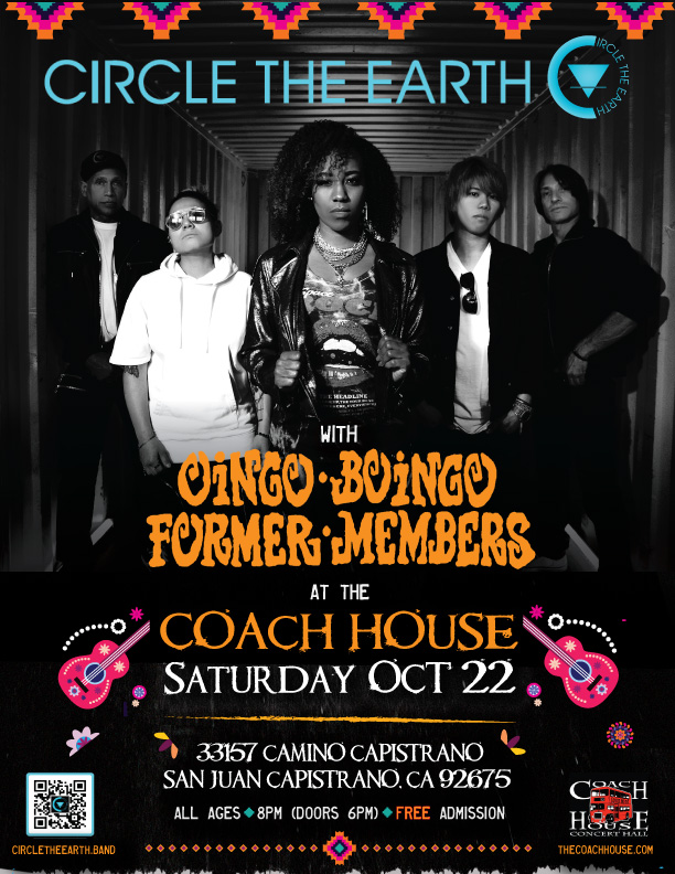 Circle teh Earth live at the Coach House October 22